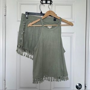 Women's Green Two-Piece Outfit